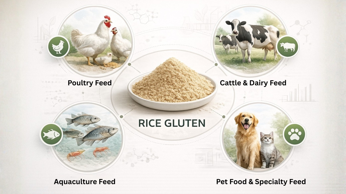 Applications of Rice Gluten Across Feed Industries
