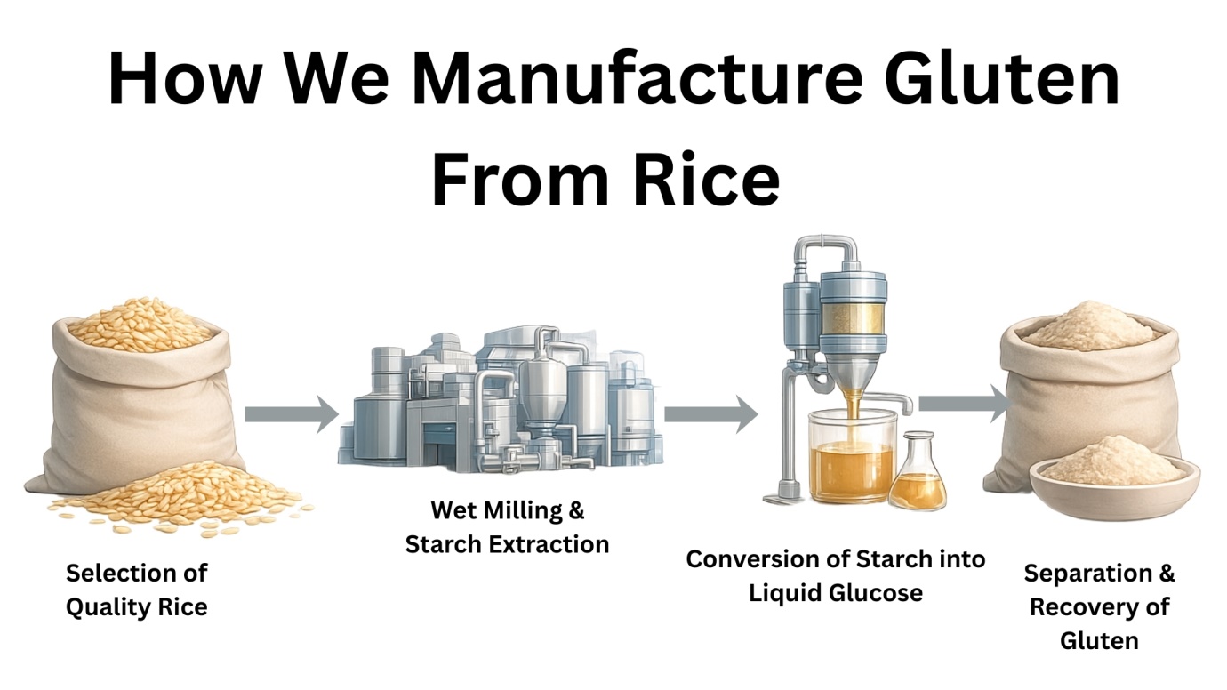 How We Manufacture Rice Gluten